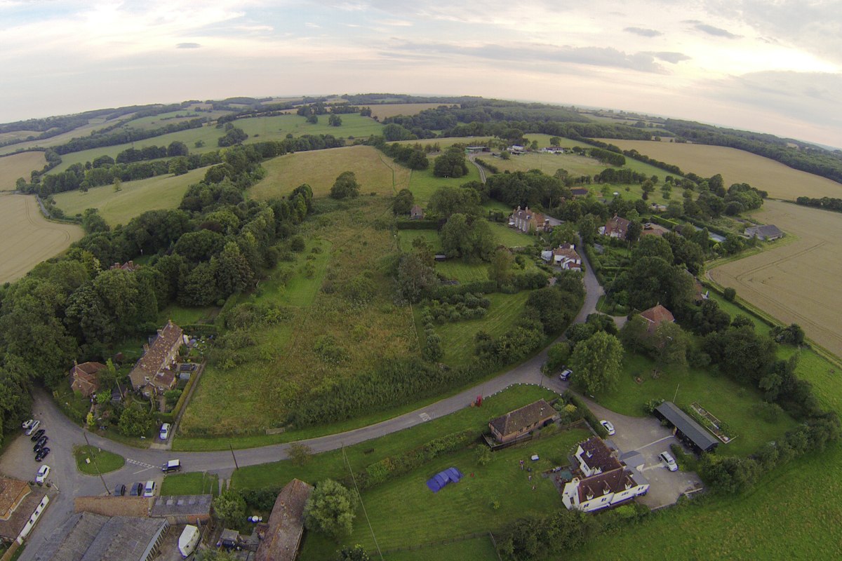 Arial view of Bodsham, kent